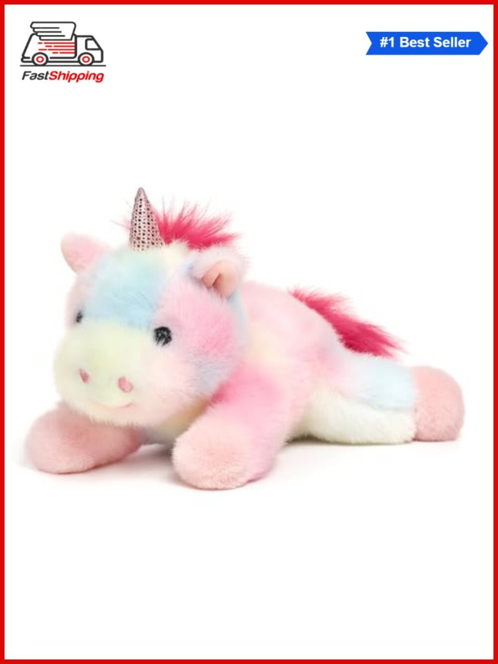 Rainbow Unicorn Stuffed Animal Plush Toy Kids Gift